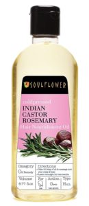 soulflower cold pressed castor and rosemary hair nourishment oil